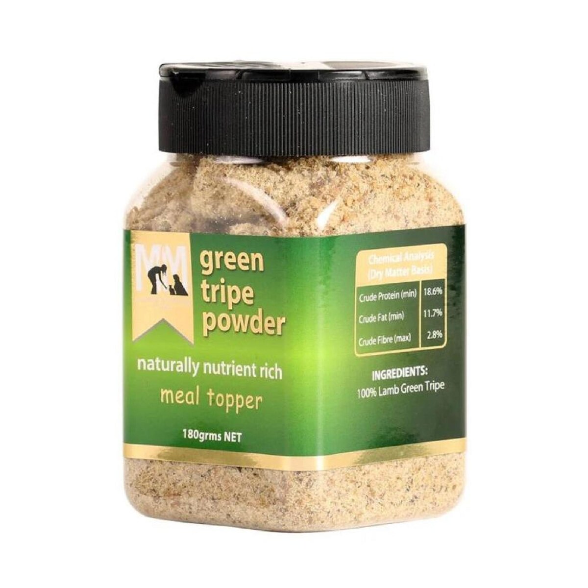 MEALS FOR MUTTS Dog Cold Dried Natural Green Tripe Powder 180g - Image 2