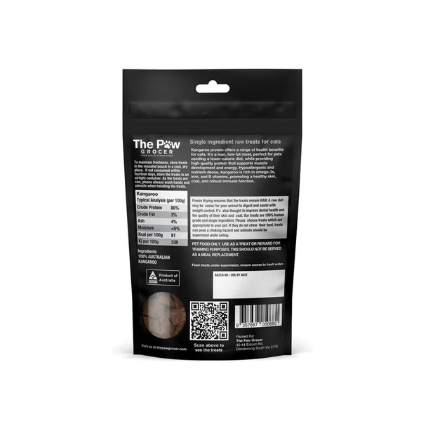 THE PAW GROCER CAT Black Label Freeze Dried Kangaroo 50g - Image 2