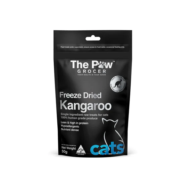 THE PAW GROCER CAT Black Label Freeze Dried Kangaroo 50g