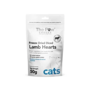 THE PAW GROCER CAT Freeze Dried Lamb Hearts 50g