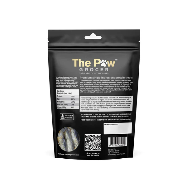 THE PAW GROCER Black Label Sardines 72g - Image 2