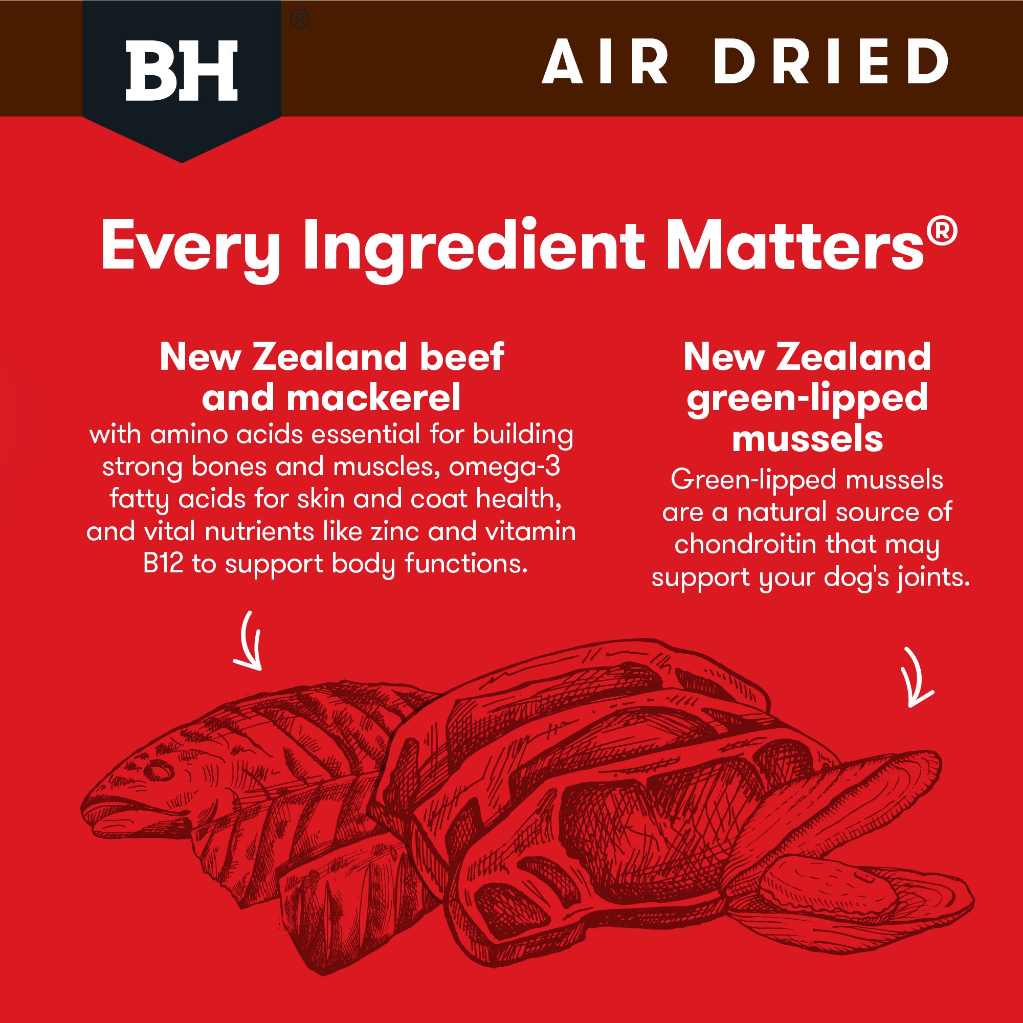 BLACK HAWK Dog Air Dried Beef & Mackerel - Image 10