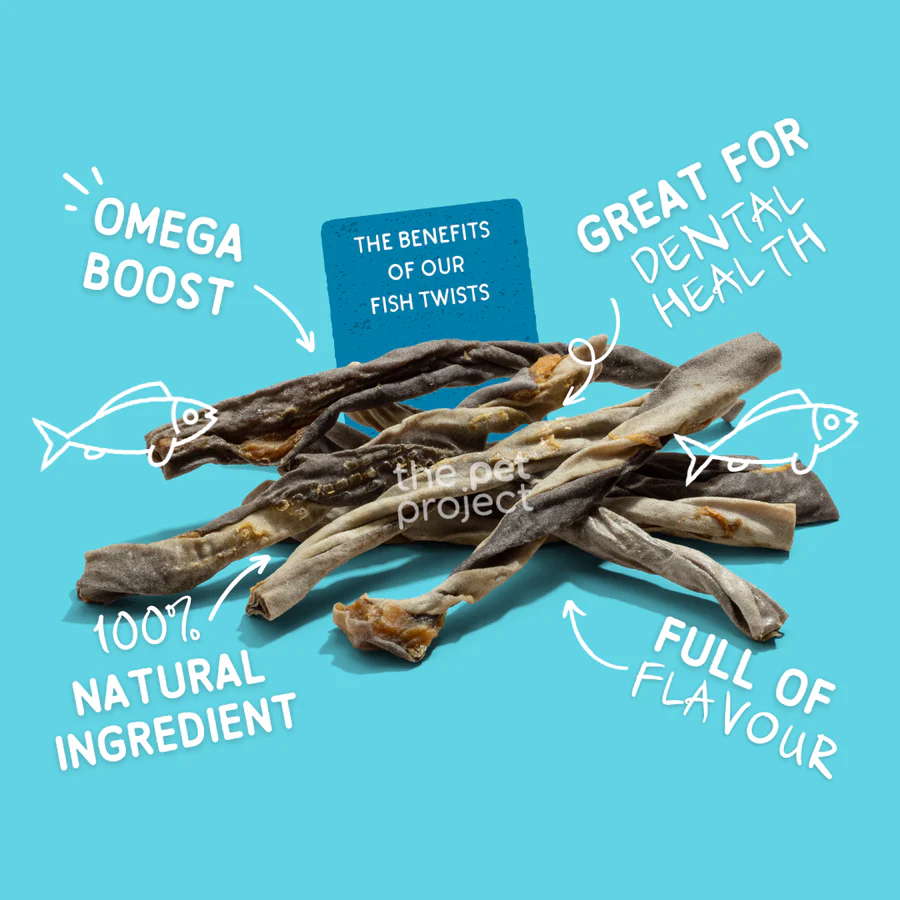 THE PET PROJECT Fish Twists 100g - Image 2
