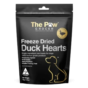 THE PAW GROCER Black Label Duck Hearts 72g
