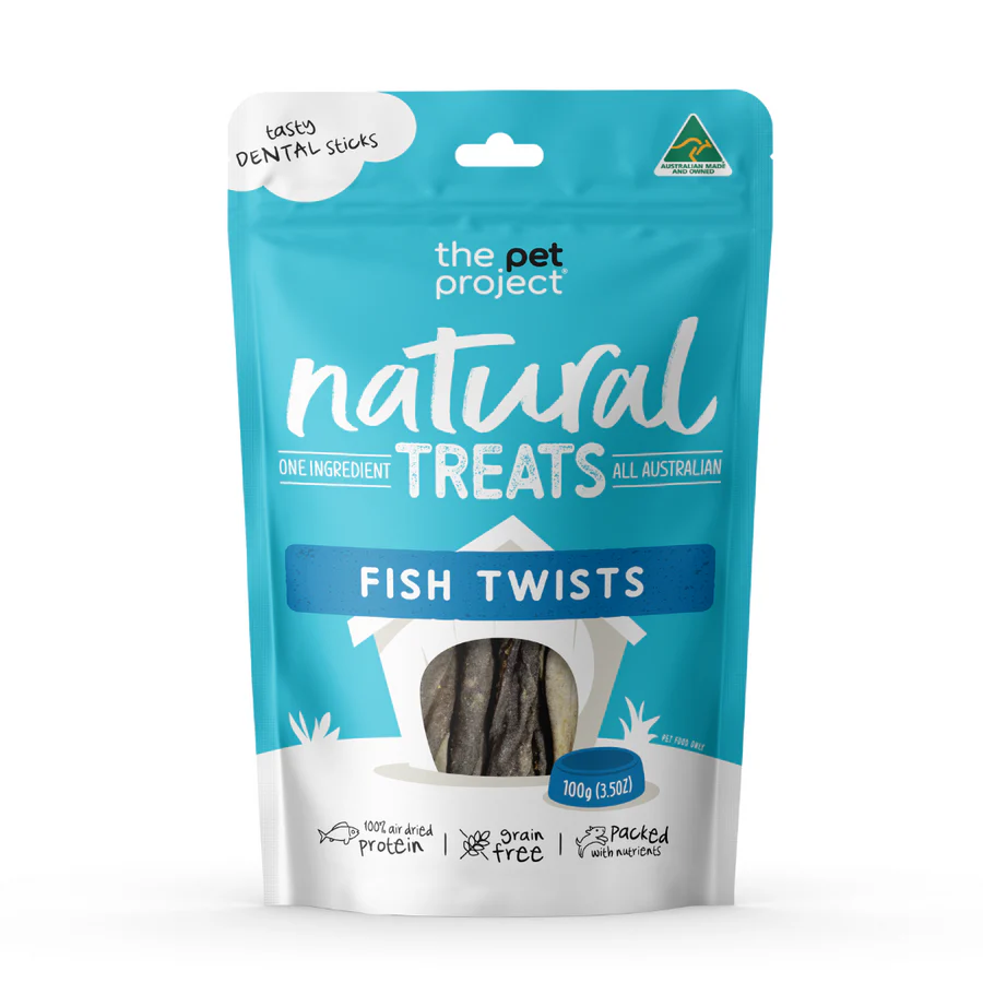 THE PET PROJECT Fish Twists 100g