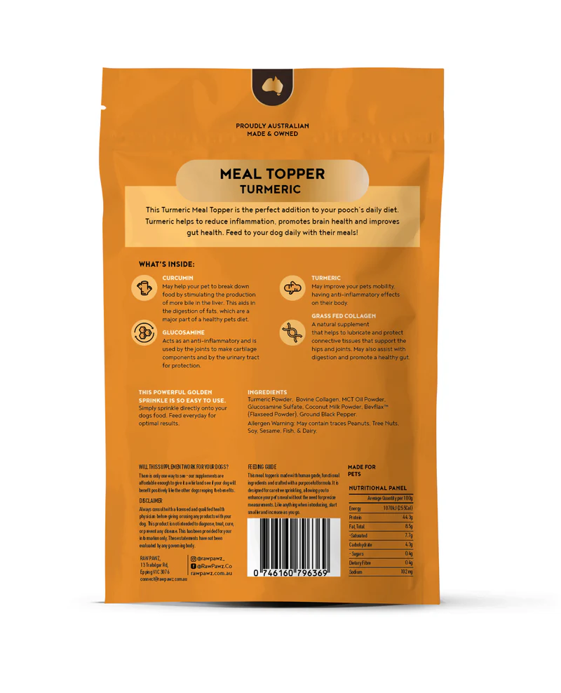 RAW PAWZ Meal Topper Golden Tumeric 90g - Image 3