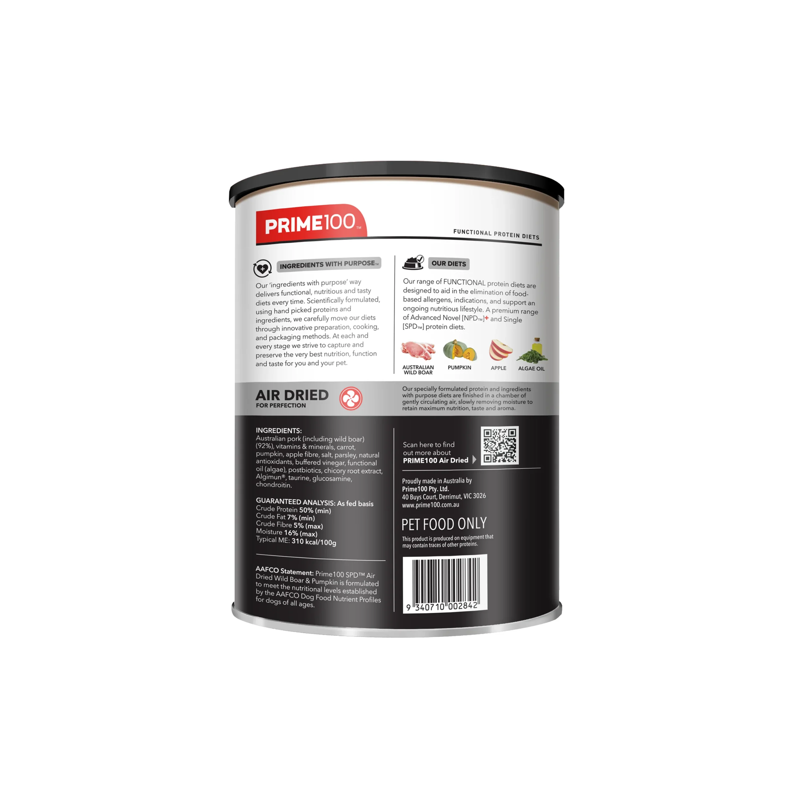PRIME 100 SPD Air Dried Wild Boar & Pumpkin - Image 4