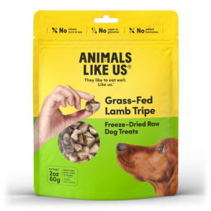 ANIMALS LIKE US Dog Lamb Tripe Freeze Dried Raw Treat 60g