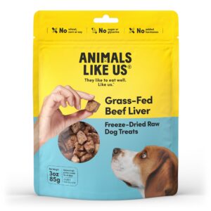 ANIMALS LIKE US Dog Beef Liver Freeze Dried Raw Treats 85g