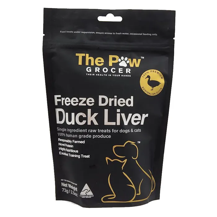 THE PAW GROCER Black Label Duck Liver 72g