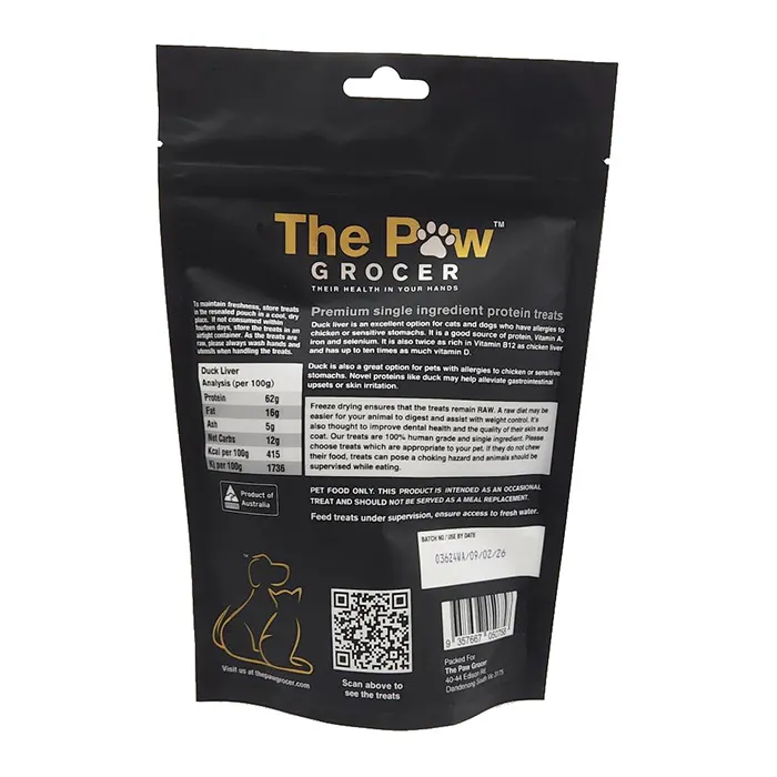 THE PAW GROCER Black Label Duck Liver 72g - Image 2
