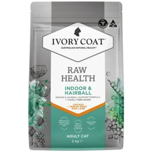 IVORY COAT Cat Raw Health Indoor & Hairball Chicken + Freeze Dried Lamb