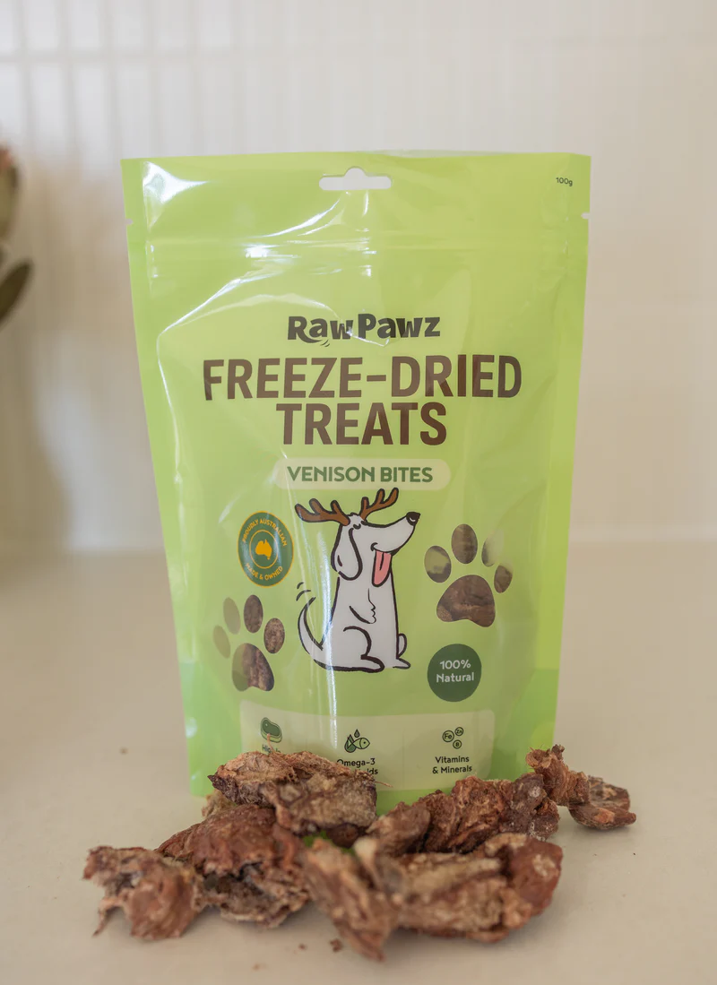 RAW PAWZ Freeze Dried Venison Bites 100g - Image 2