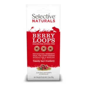 SELECTIVE NATURALS Berry Loops Guinea Pig Treats 80g