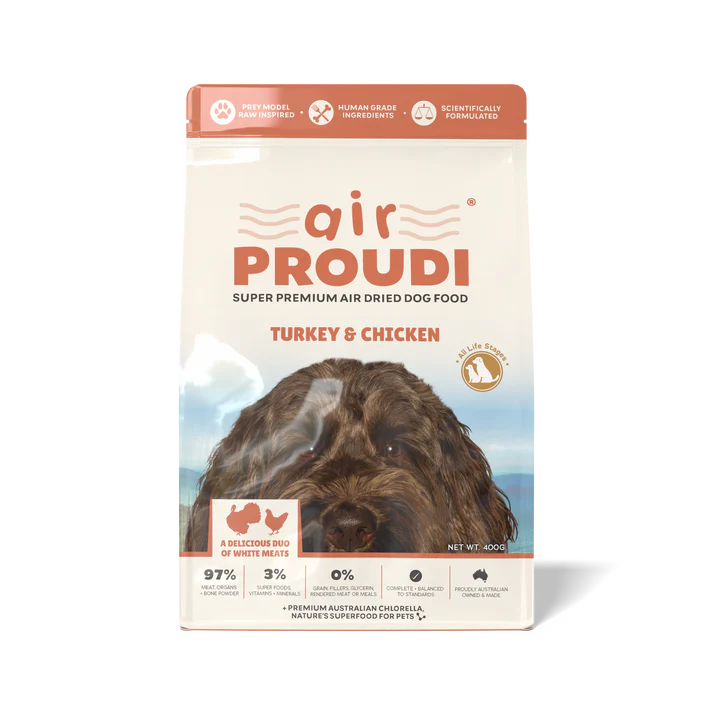 PROUDI Air Dried Dog Food Turkey & Chicken